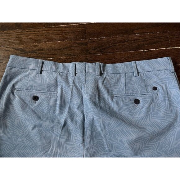 NWT Peter Millar Crown Crafted Surge Golf Shorts Palm Blue Mens Sz 40 $130 - Picture 9 of 9